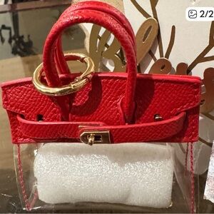 LABUBU Red Mini Bag with Gold Accents